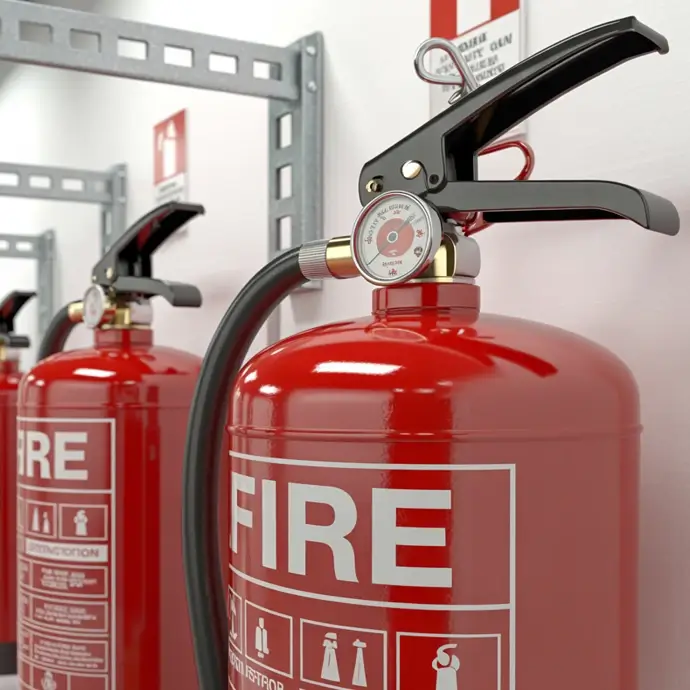 A UK water fire extinguisher representing Fire Awareness Training