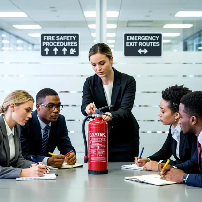 Fire Safety Training for Employees in an office environment
