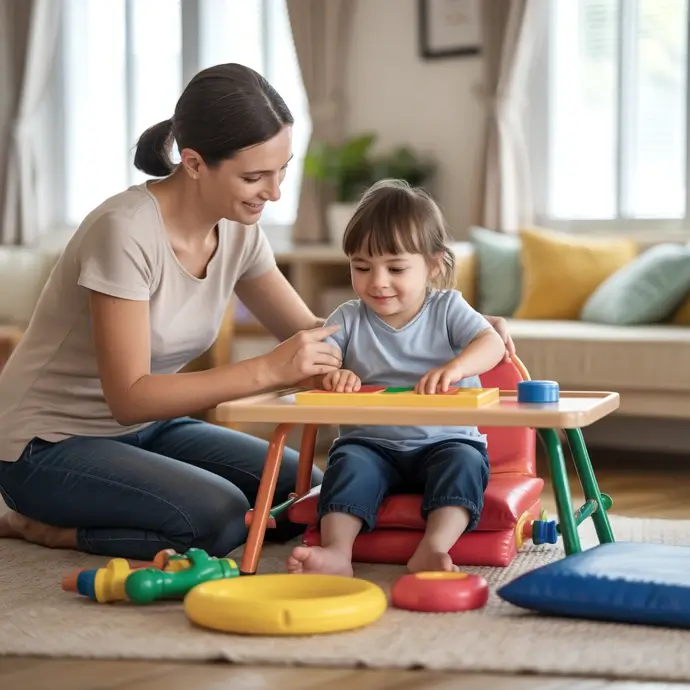 Teacher safeguarding a vulnerable child