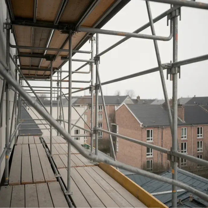 View from a scaffold