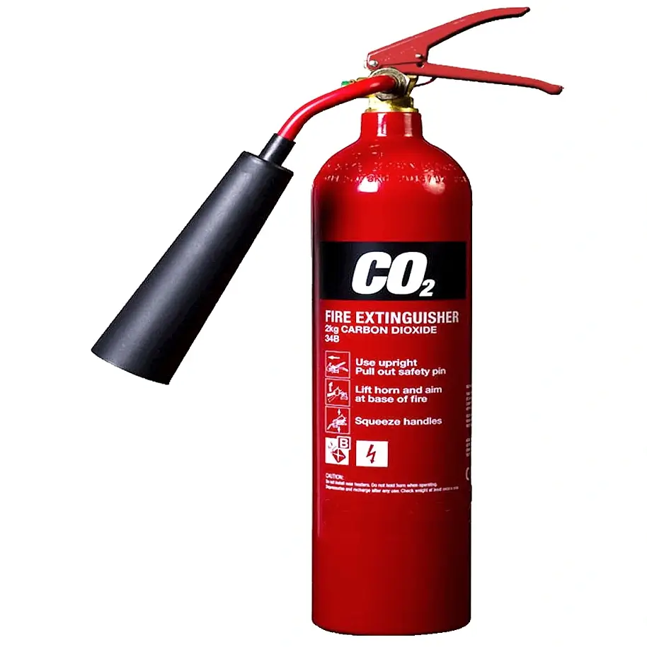 Black label fire extinguisher
