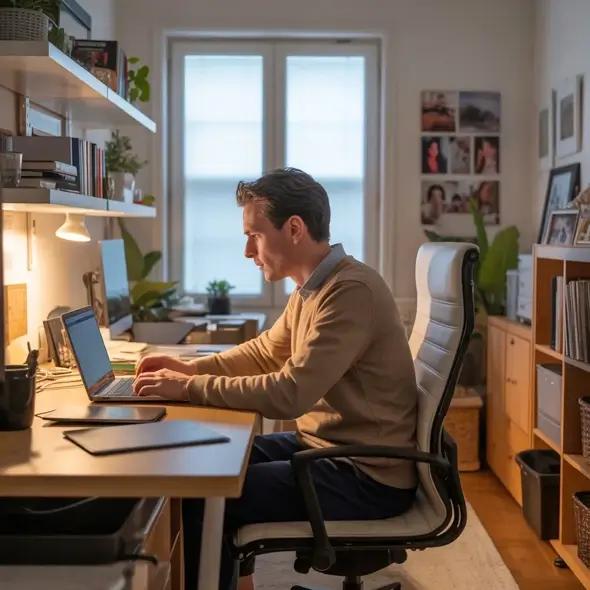 Home office worker