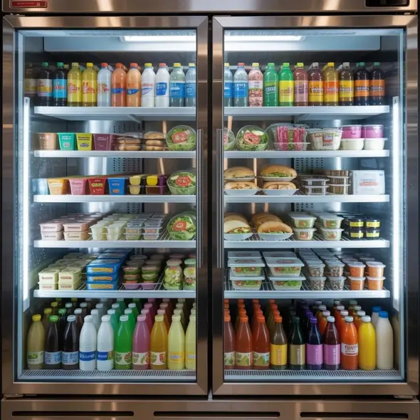 A well stocked refrigerator