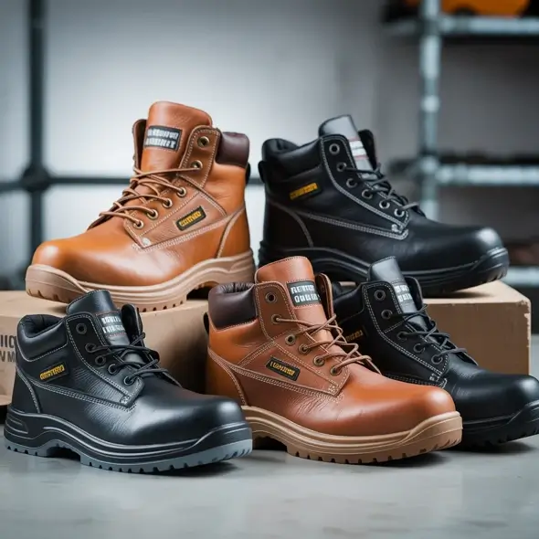 A selection of safety shoes