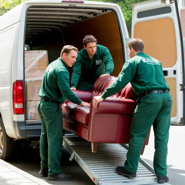 Removal men manual handling a sofa