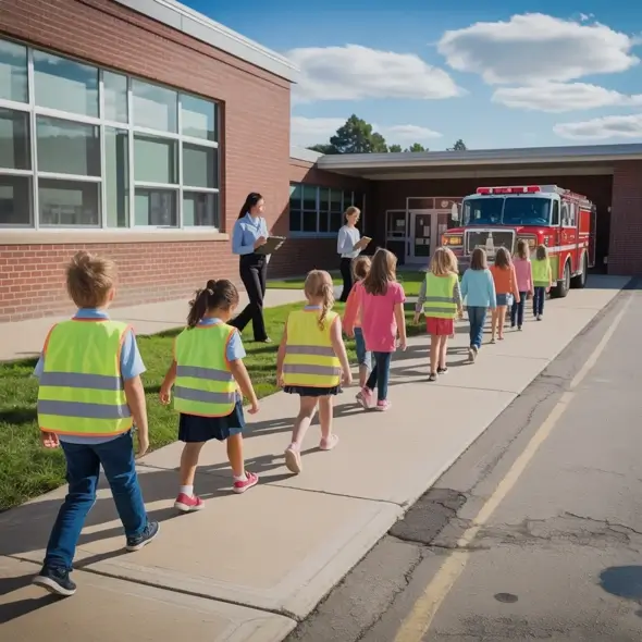 School fire drill