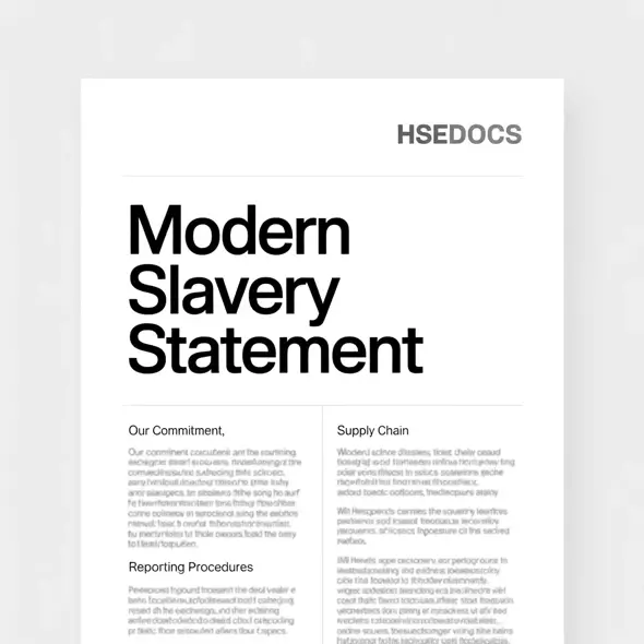Modern slavery statement