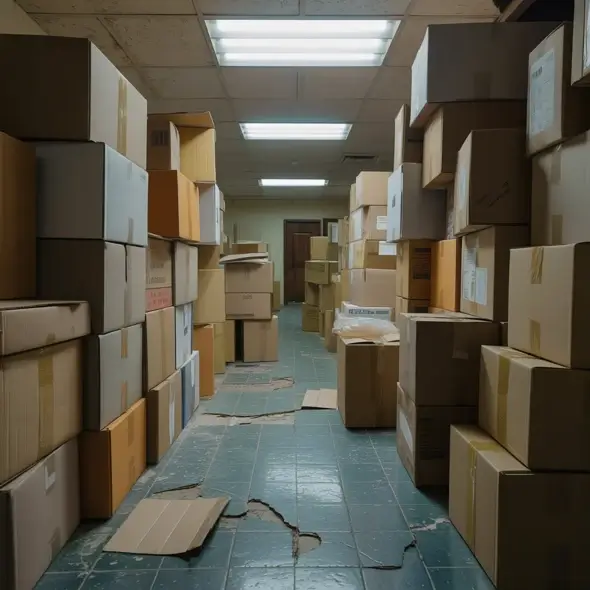 Warehouse space in poor condition