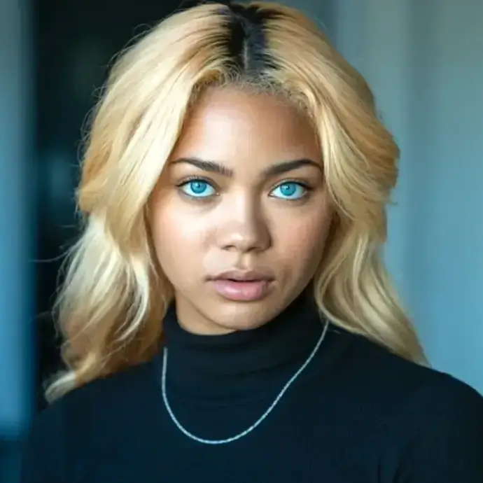Diverse woman with mixed race features representing equality, diversity, and inclusion in the UK.