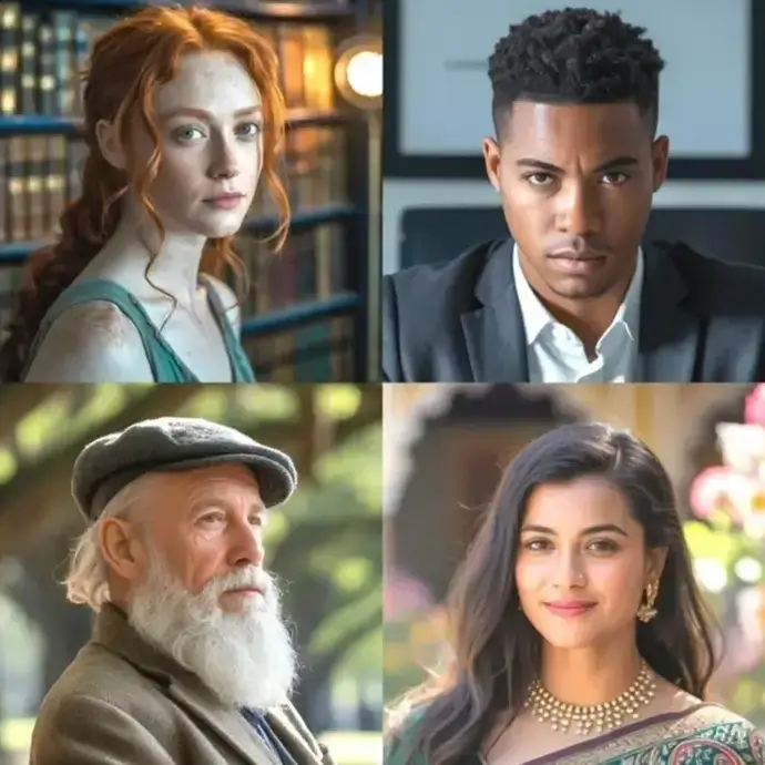 Diverse group of faces representing equality, diversity and inclusion.